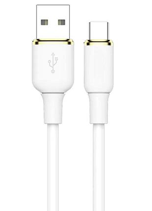 Дата кабель amaya 89c usb to type-c 3a (1m) white