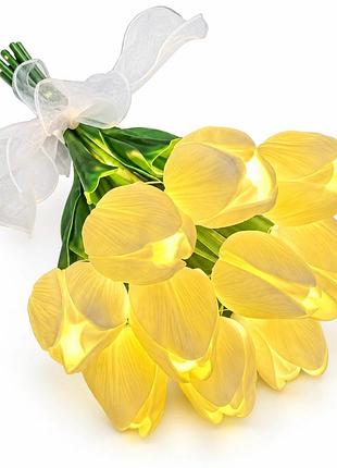 Нічник з тюльпанами kar282 flower light • декоративний led світильник kar282 букет тюльпанів на батарейках з теплим світлом