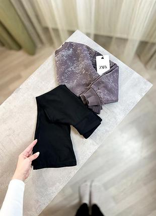 Костюм 7р,світшот zara та лосини кльош