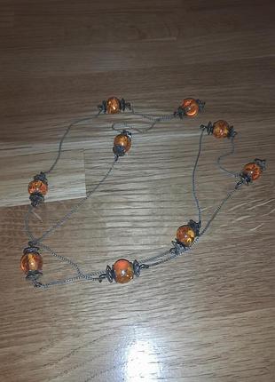 Колекційне срібне кольє fischlandschmuck (ндр), бурштин з інклюзом, 835 проба