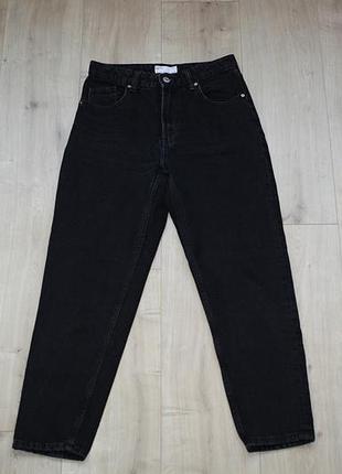 Чорні джинси mom bershka, eur 36