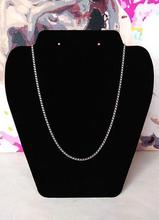 Серебряная цепочка якорное плетение
