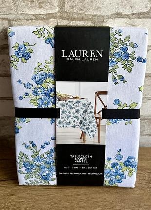 Оригінал! нова преміум скатертина ralph lauren original, бавовняна, з ніжним квітковим принтом, люкс бренд, 152 х 264 см, сша 🇺🇸