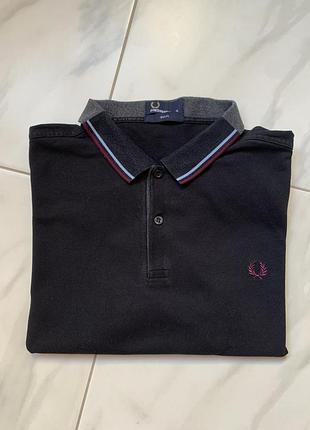 Оригінальне поло fred perry slim fit twin tipped — розмір xl