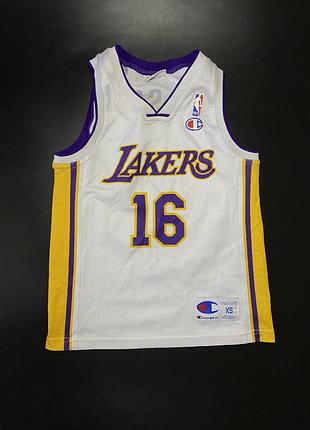 Майка lakers gasol champion nba vintage