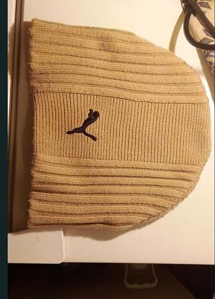 Шапка унісекс puma бежева