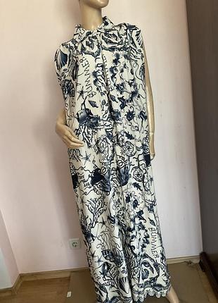 Макси вискозное бутиковое платье- батал/48/brend new collection