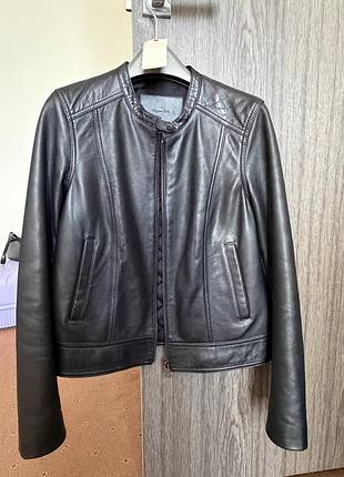 Massimo dutti шкіряна куртка xs