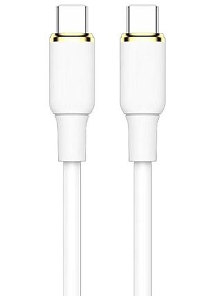 Дата кабель amaya 89cc type-c to type-c 60w (1m) white