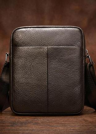 Сумка вертикальна компактна 14993 vintage коричневий