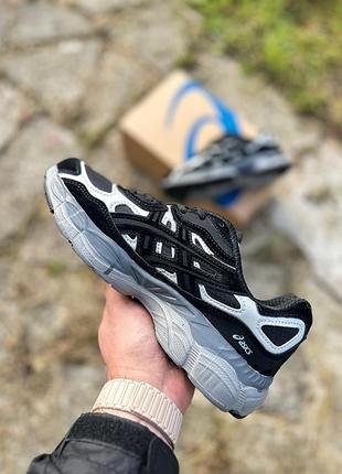 Кросівки asics gel nyc black gray 2