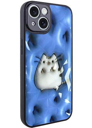 Tpu+pc чохол prisma fluffie для apple iphone 15 (6.1") pusheen