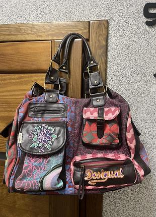 Яскрава сумка desigual london medium bag/ оригінал