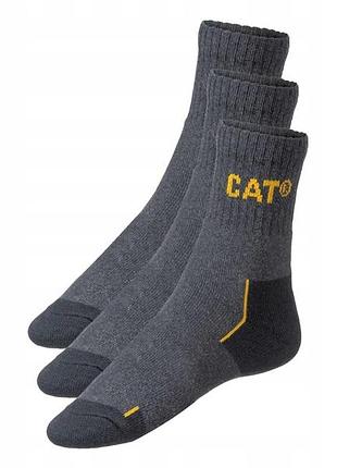 Шкарпетки cat socks до щиколотки, 3/4 робочі, з cordura, 3 шт., сірі, розмір 43-46