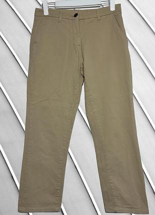 Женские бежевые брюки чинос barbour xs s 42 44 барбур брендовые зауженные брюки чинос со средней посадкой бежевые barbour xs s