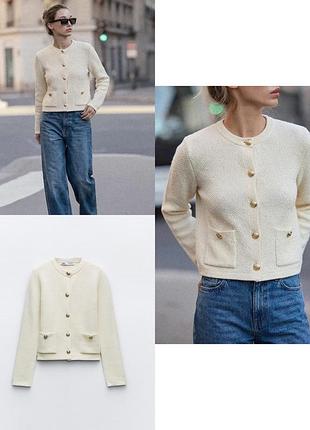 Шерстяной кардиган zara old money • свитер зара • кофта