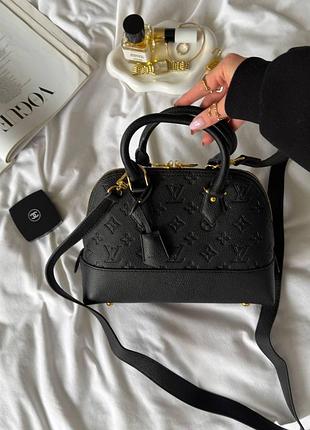 Louis vuitton alma bb bag black [магнітна коробка] 24 х 17 х 12