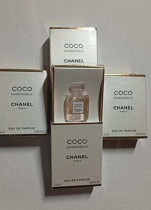Мініатюра парфумована вода 1.5 мо chanel coco mademoiselle eau de parfum