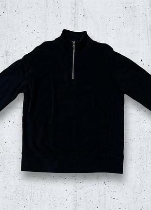 Стильный базовый свитшот на молнии (half-zip) от zara