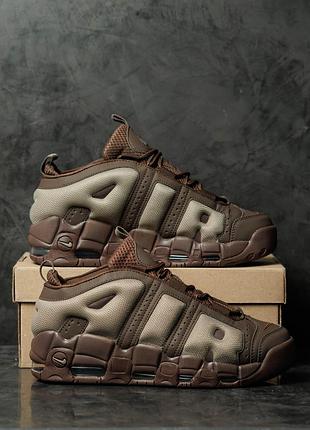 Nike air more uptempo low baroque brown