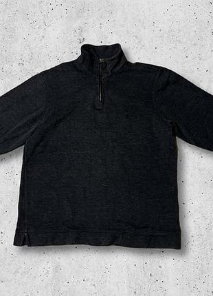 Классический мужской джемпер на молнии (half-zip) от maine new england