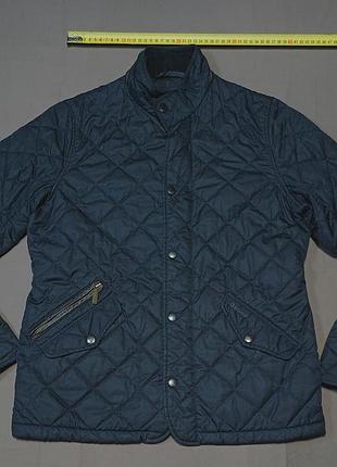 Плечи 38 см barbour size xxl 14/15 черная стеганая детская куртка cqu0043ny51 chelsea  
карман обшит кожей