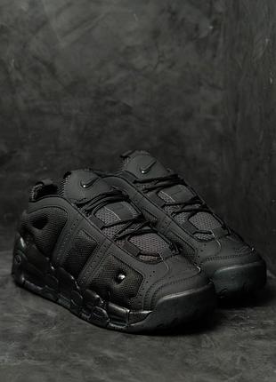 Nike air more uptempo low black 4