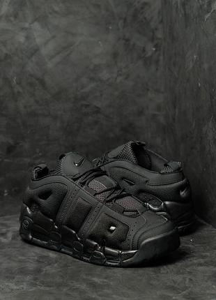 Nike air more uptempo low black 3