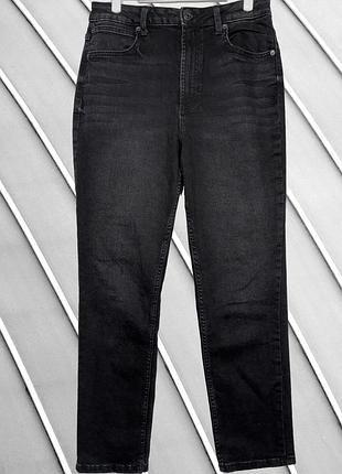 Женские черные джинсы asos m l 46 48 асос зауженные стрейчевые джинсы slim fit с высокой посадкой черные базовые джинсы asos m l
