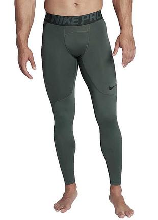 Мужские компрессионные тайтсы из теплой линейки nike pro hyperwarm
