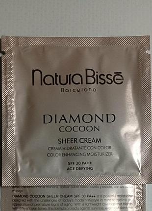 Крем для обличчя 4ml natura bisse diamond cocoon sheer cream spf30 pa++