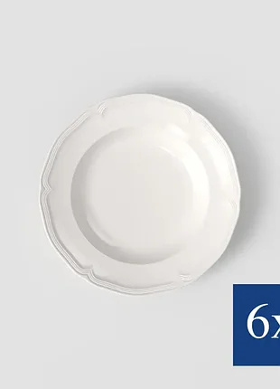 Набір супових тарілок villeroy & boch manoir 23 см 6 шт високоякісна порцеляна 1023962700