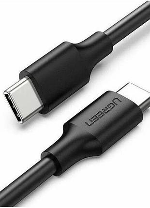 Дата кабель usb-c to usb-c 2.0m us286 3a black ugreen (10306)