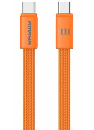 Дата кабель amaya 317cc type-c to type-c 60w (1.2m) orange