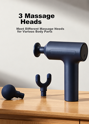 Масажний пістолет mijia massage gun 3 xiaomi для глибокого масажу м'язів, перкусійний