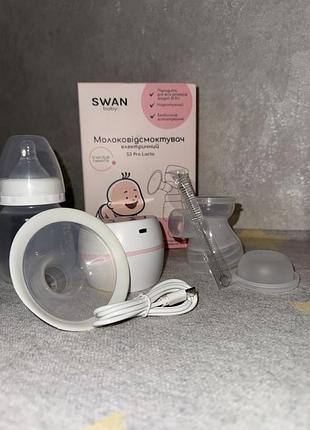 Електричний молоковідсмоктувач swan baby s3 pro lacto білий
