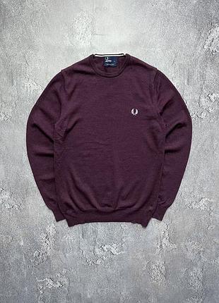 Vintage винтажный лонгслив fred perry фред перри big logo size l размер л