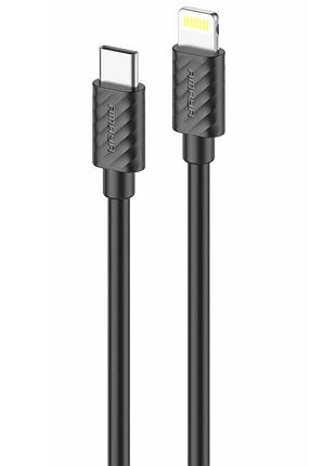 Дата кабель amaya 77cl type-c to lightning 27w (1m) black