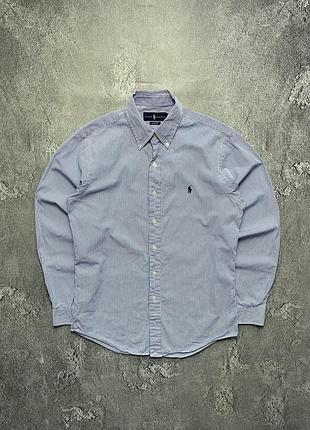 Vintage винтажная рубашка polo ralph lauren поло ральф лаурен big pony size s размер с