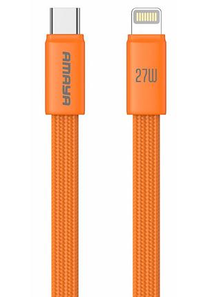 Дата кабель amaya 317cl type-c to lightning 27w (1.2m) orange