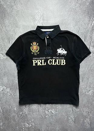 Vintage винтажная футболка поло polo ralph lauren #3 поло ральф лаурен big pony size xl размер хл