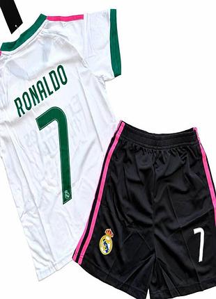 Дитяча підліткова футбольна форма ronaldo fc real madrid 2026/2027