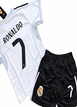 Детская подростковая футбольная форма ronaldo fc real madrid