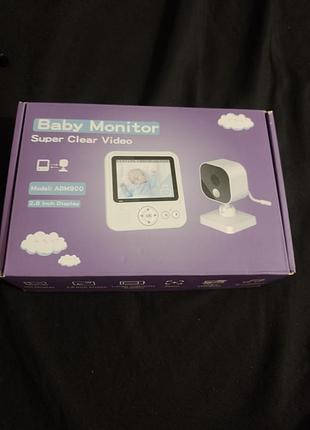 Цифровая видеоняня baby monitor abm900 оснащена 2,8-дюймовым цветным дисплеем и беспроводной камерой с функцией ночного видения.