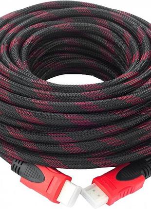 Кабель hdmi-hdmi donli оплетка, ферриты, усиленный 20 м (v1.4)