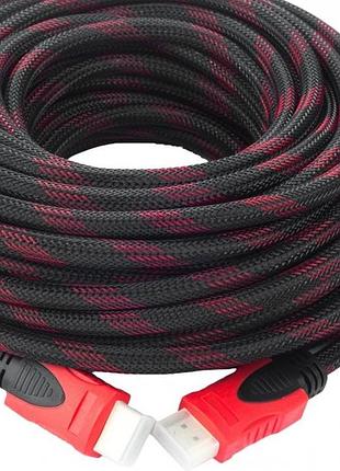 Кабель hdmi-hdmi donli обплетення, ферити, посилений 30 м (v1.4)