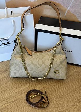 Сумка coach juliet shoulder bag 25 песочный