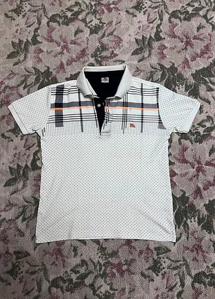 Футболка чоловіча burberry біла в клітинку