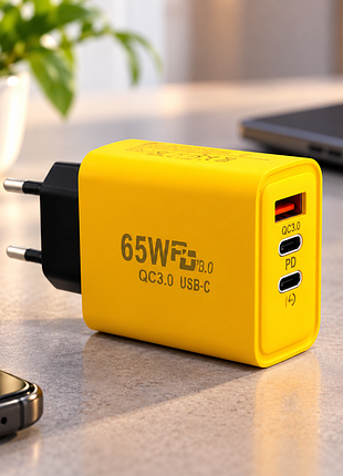Адаптер usb та 2 type c 65w