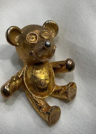 🧸🌟 винтажная брошка велмедик тедди tradition сша, 1980–1990-ти vintage teddy bear